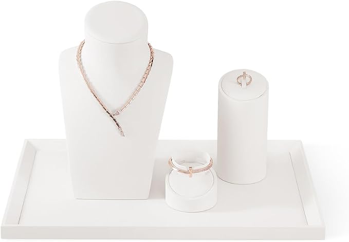 Jewelry Tray, Leather Tray, Luxury White Tray - Image 6