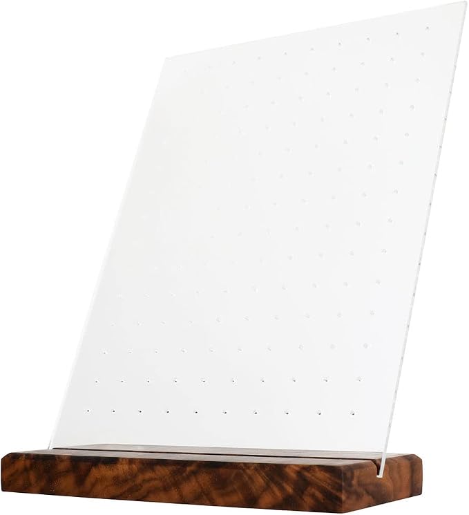GemeShou walnut earring display by GemeShou