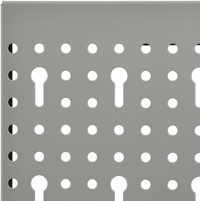 Steel Peg Board Set Wall-Mounted 3 Panels 15.7"x22.8" - Image 7