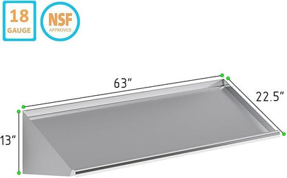 304 Stainless Steel Slanted Wall Rack Shelf - Image 2