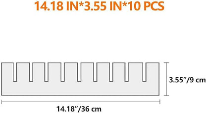 10Pcs Drawer Dividers, 14.18" x 3.55", DIY Organizer Separator, Large - Image 2