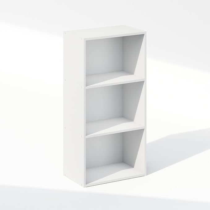Furinno Reed Closet Organizers and Storage, 3-Tier Closet Organizer, Open Shelf by Furinno-FitsYourSpaceFitsYourBudget