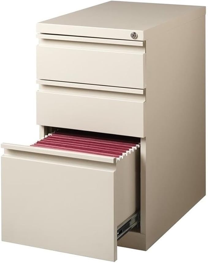 Pemberly Row 27.75" H X 15.00" W Modern 3 Drawer Metal Mobile Filing Cabinet in - Image 5
