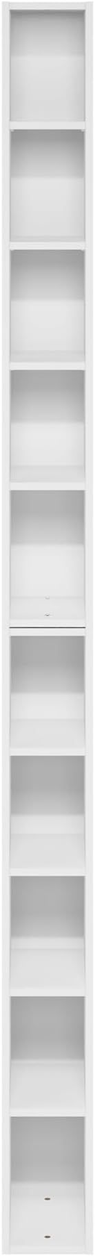Furinno Fulda Book Shelf, 10-Tier Bookshelf, Space Saving Storage Shelf Bookcase - Image 7