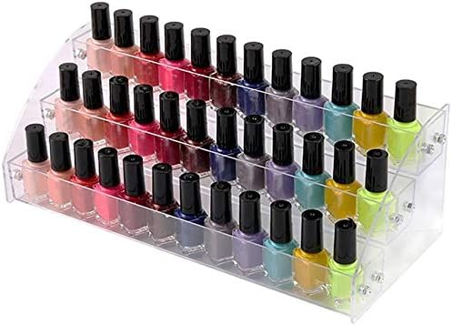 3 Tiers Acrylic Display Stands for Essential Oils Organizer Lipstick Nail by Wadrac