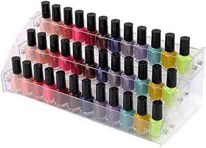 3 Tiers Acrylic Display Stands for Essential Oils Organizer Lipstick Nail by Wadrac
