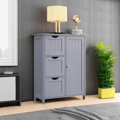 VASAGLE Floor Storage Cabinet, Freestanding Storage Unit - Image 5