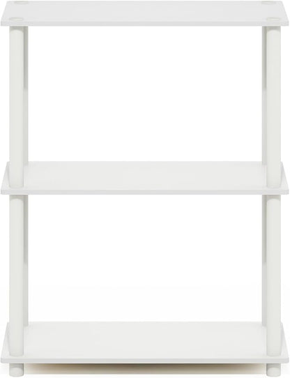 Furinno Turn-N-Tube Storage Shelves, 3-Tier Book Shelf, Corner Shelf, Toolless - Image 6