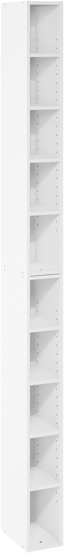 Furinno Fulda Book Shelf, 10-Tier Bookshelf, Space Saving Storage Shelf Bookcase - Image 6