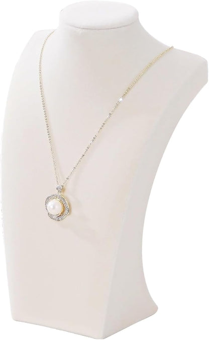 Necklace Bust Display Stand, Jewelry Necklace Organizer Rack by FocusOnJewelryDisplay