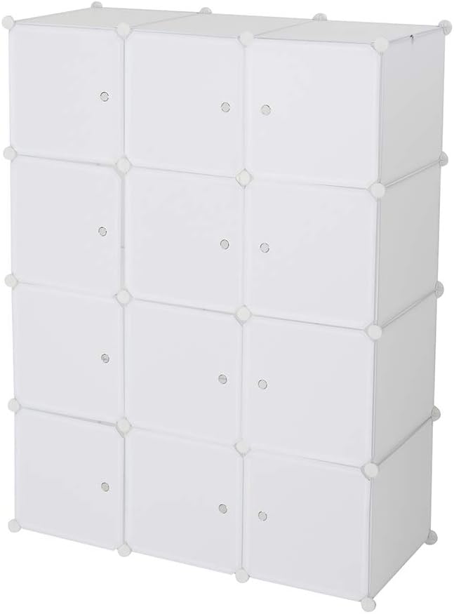 12 Cubes Storage Organizer, Portable Closet Wardrobe, Plastic Clothes Storage - Image 8