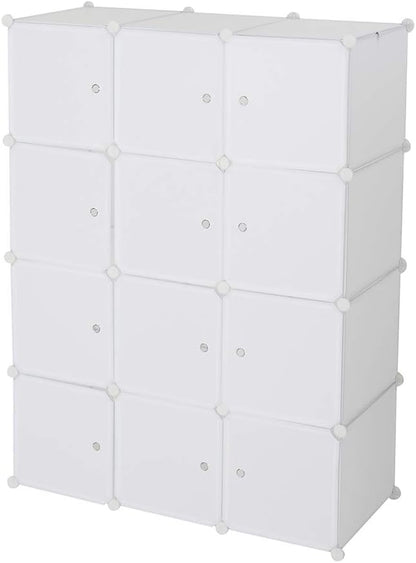 12 Cubes Storage Organizer, Portable Closet Wardrobe, Plastic Clothes Storage - Image 8