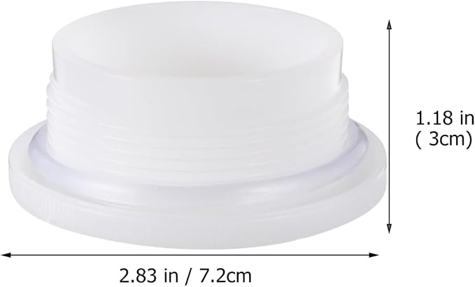 TEHAUX Chemical Bottle Bucket Screw on Replacement Lid 2.83 in Anti Splashes - Image 2