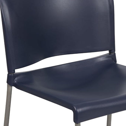 Flash Furniture HERCULES Series 880 lb. Capacity Navy Full Back Contoured Stack - Image 7