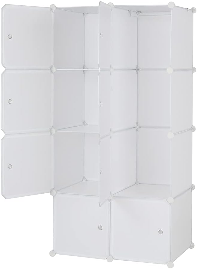 Cube Storage, 8-Cube Organizer Stackable Plastic Cube Storage Shelves Design - Image 5