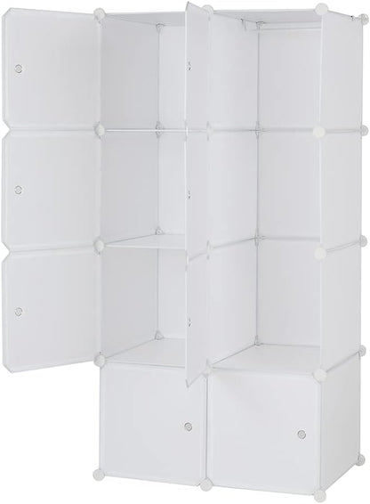 Cube Storage, 8-Cube Organizer Stackable Plastic Cube Storage Shelves Design - Image 5