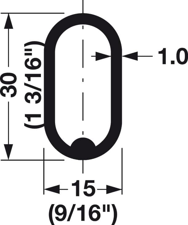 Chrome Oval Closet Rod with End Supports - Image 3