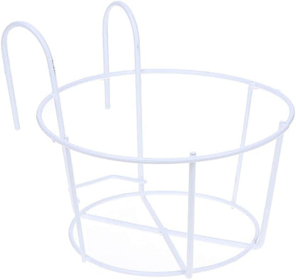 Hanging Railing Planters Baskets Balcony Flower Pot Holders Plant Iron Racks by WWahuayuan