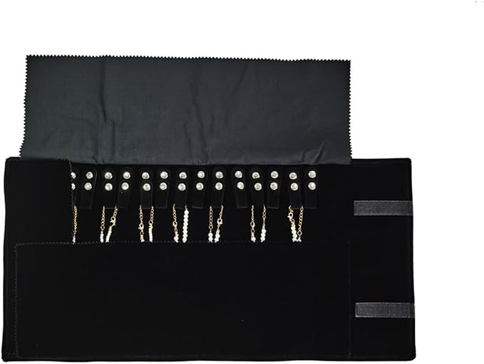 Velet Travel Jewelry Case Roll Bag Organizer - Image 4