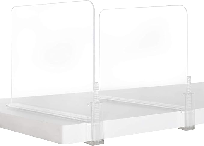 Richards Acrylic Closet Shelf Divider and Separator 6 Pack- Great - Image 3