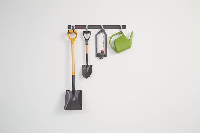 Rubbermaid FastTrack Garage Storage Utility Hooks 5 Piece Black All in One Rail - Image 11