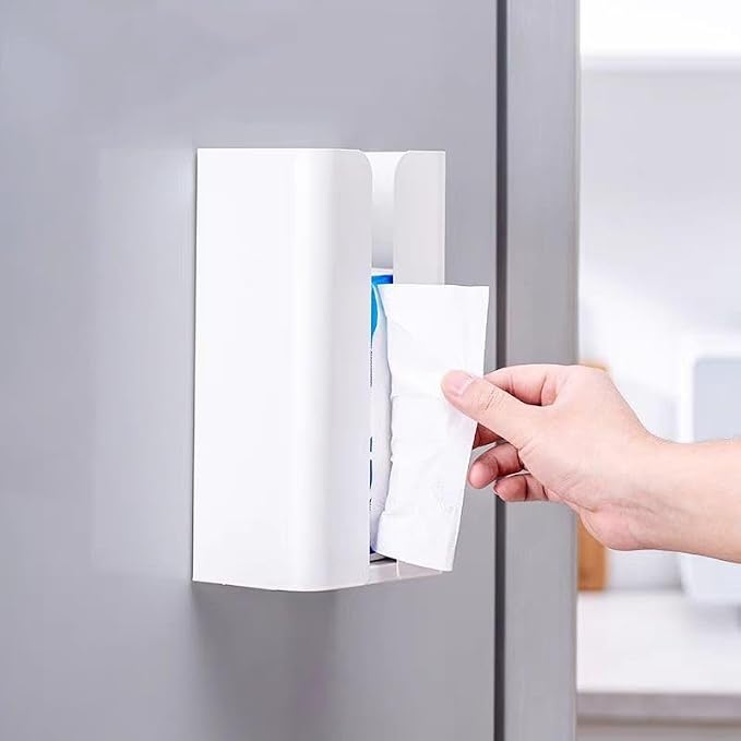 Magnetic Magnetic Dryer Sheet Glove & Tissue Dispenser Holder, Wipes Storage - Image 6