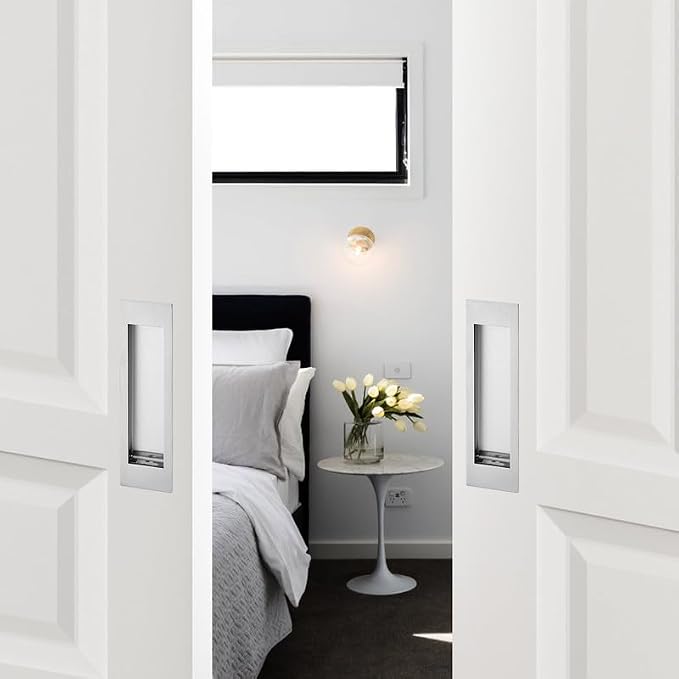 Ravinte Sliding Closet Door Handles Flush Pulls Recessed Finger Pulls - Image 8