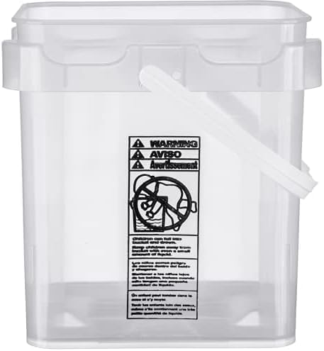 House Naturals Clear Food Grade Made in USA Plastic Bucket - Image 3