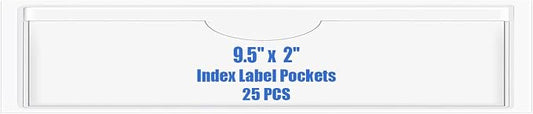 Origin-Joy 25 PCS Self-Adhesive Index Label Pockets by Origin-Joy