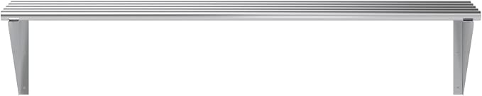 AmGood 14 in. x 48 in. NSF Stainless Steel Tubular Wall Shelf | Heavy-Duty - Image 4