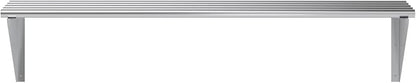 AmGood 14 in. x 48 in. NSF Stainless Steel Tubular Wall Shelf | Heavy-Duty - Image 4