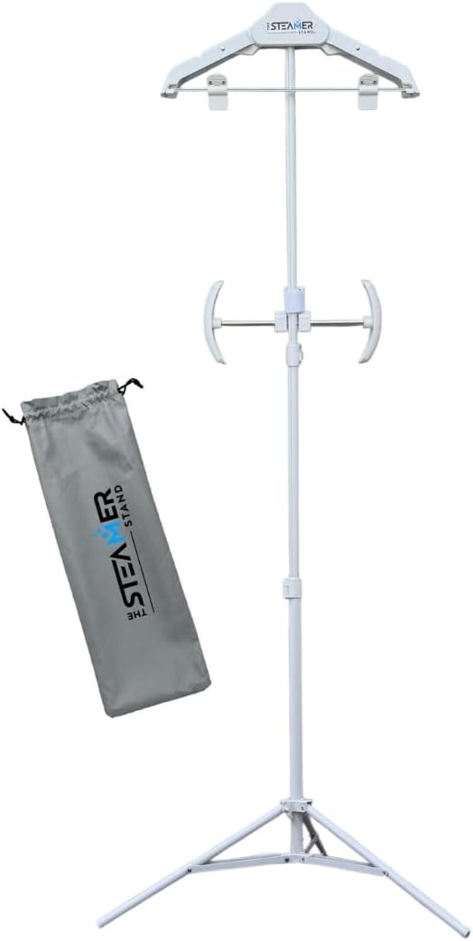 Deluxe | Adjustable Standing Garment Steaming Rack by TheSteamerStand