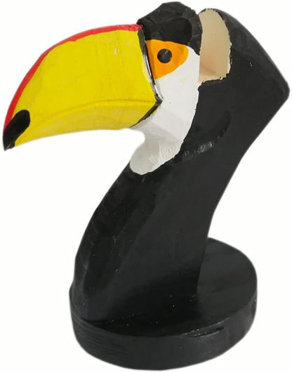Red Dollar Handmade Wood Carved Animal Eyeglass Holder, Cute Sunglasses Display - Image 3