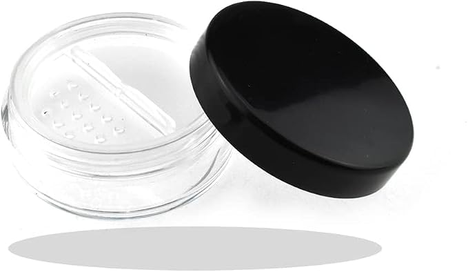 HAHIYO 2P 10ml/0.34oz Plastic Empty Travel Powder Container Small Loose Powders by HAHIYO