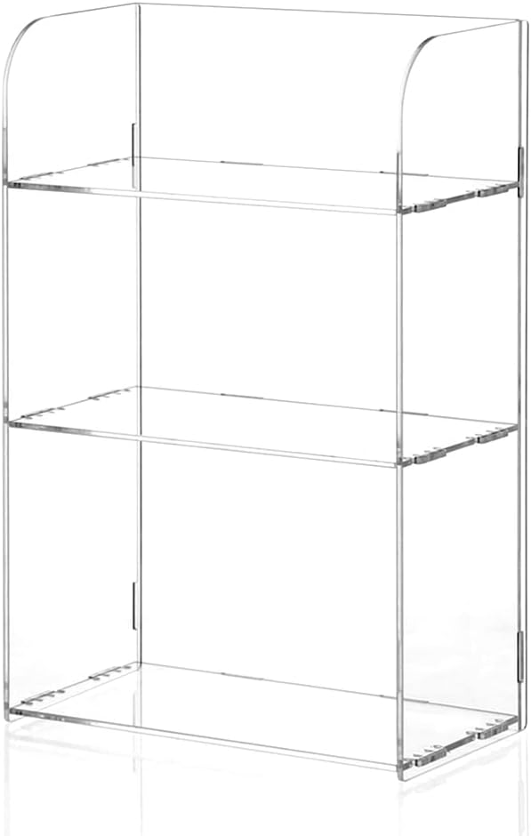 Jusalpha 3 Tier Clear Acrylic Bathroom Organizer Shelf by Jusalpha