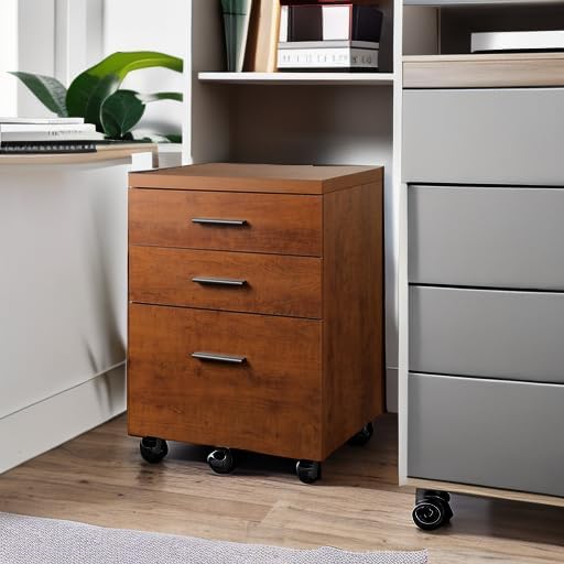 DEVAISE 3 Drawer File Cabinet for Home Office, Wood Under Desk Filing Cabinet - Image 6