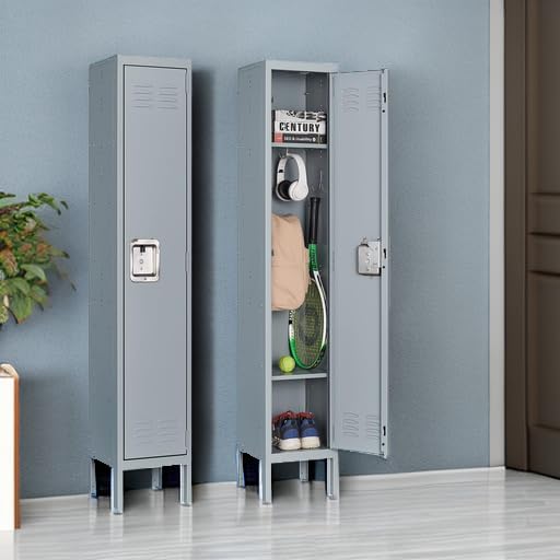 Metal Locker for Home, Dressing Room, 65.98" Steel Storage Lockers for Employees - Image 6