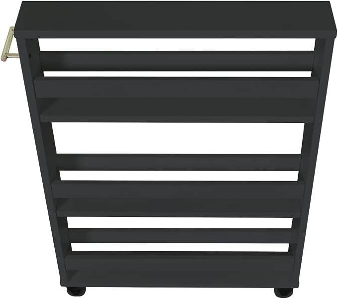 MUSEHOMEINC Compact Space Kitchen Pantry, 3-Tier Kitchen Removable Storage Cart - Image 5