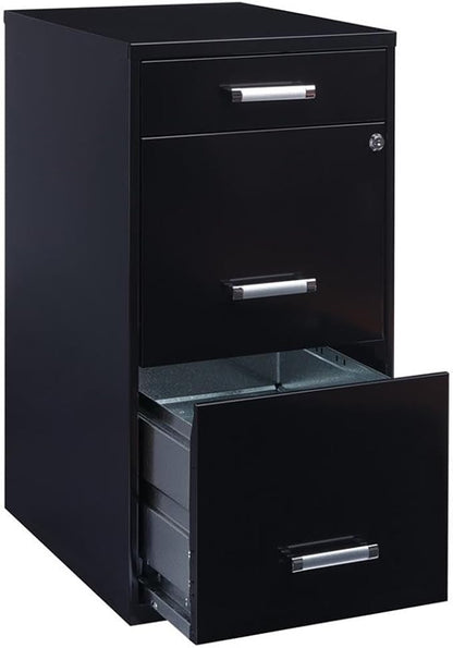 Scranton & Co 27.32" H x 18" D 3-Drawer Modern Metal Filing Cabinet - Image 3