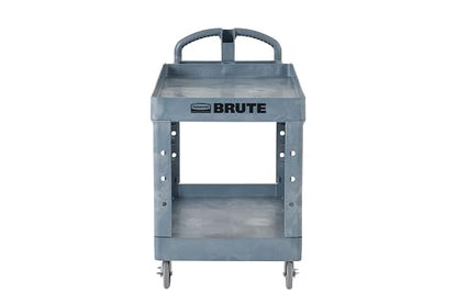 Rubbermaid Commercial Products BRUTE Heavy Duty 2-Shelf Utility/Service Cart - Image 2