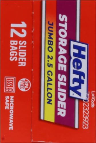 Hefty Slider Jumbo Storage Bags, 2.5 Gallon Size - Image 12