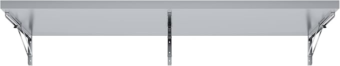 AmGood Stainless Steel Folding Wall Shelf 18 in. x 60 in. | NSF | Concession - Image 4