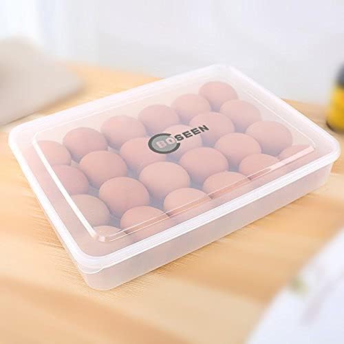 Egg Holder for Refrigerator, Deviled Egg Containers Large Plastic Egg Tray - Image 6