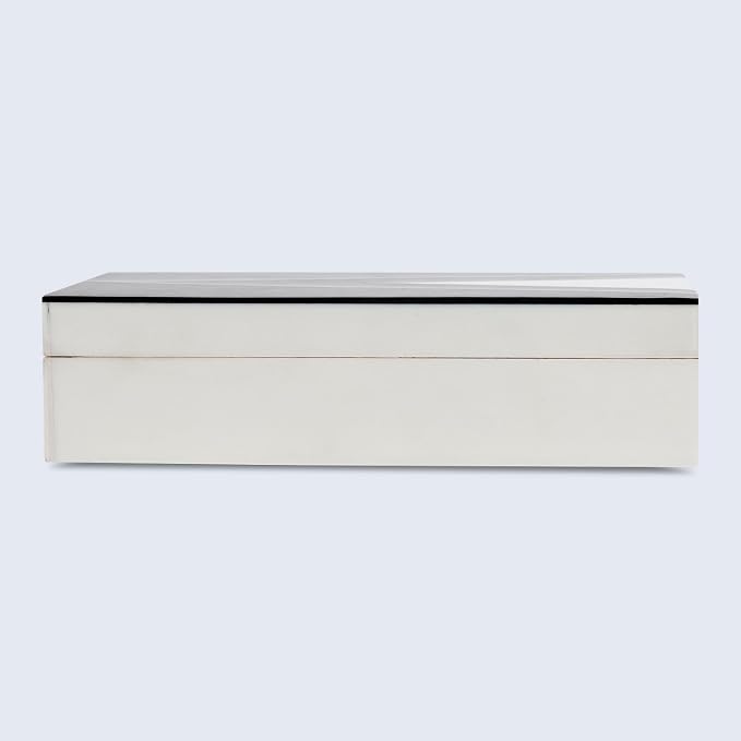 Handicrafts Home Black and White Decorative Storage Box - Image 4