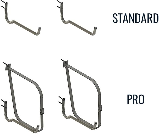 StoreYourBoard Roanoke Kayak Storage Rack, Holds 100 lbs, Kayak Wall Mount Hooks - Image 2