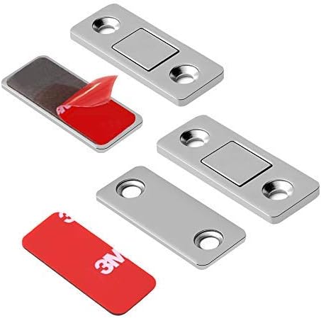 Mousike Magnetic Door Catch Ultra Thin Cabinet Magnets Stainless Steel Drawer - Image 3
