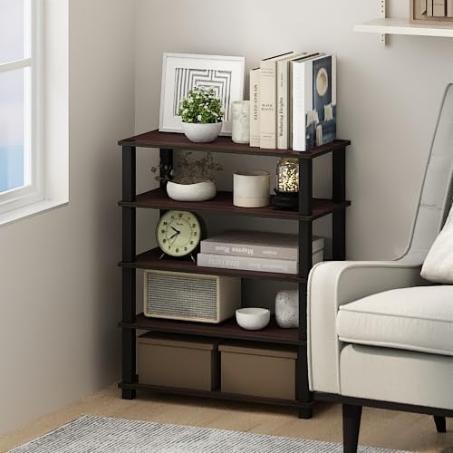 Furinno Turn-S-Tube Storage Shelves Set of 2, 3-Tier Stackable Standing Shelf - Image 2