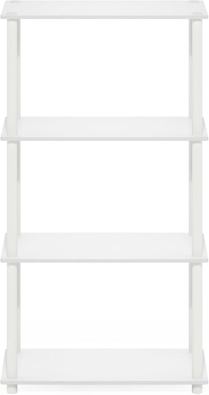 Furinno Turn-N-Tube Storage Shelves, 4-Tier Toolless Book Shelf, Corner Shelf - Image 8