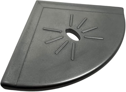 Tenedos Resin Decor 8 Inches Corner Shower Shelf – Nickel Flatback 9x9 Wall - Image 3