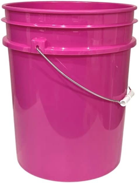 House Naturals 5 Gallon Pink Plastic Food Grade Made in USA Bucket - Image 3